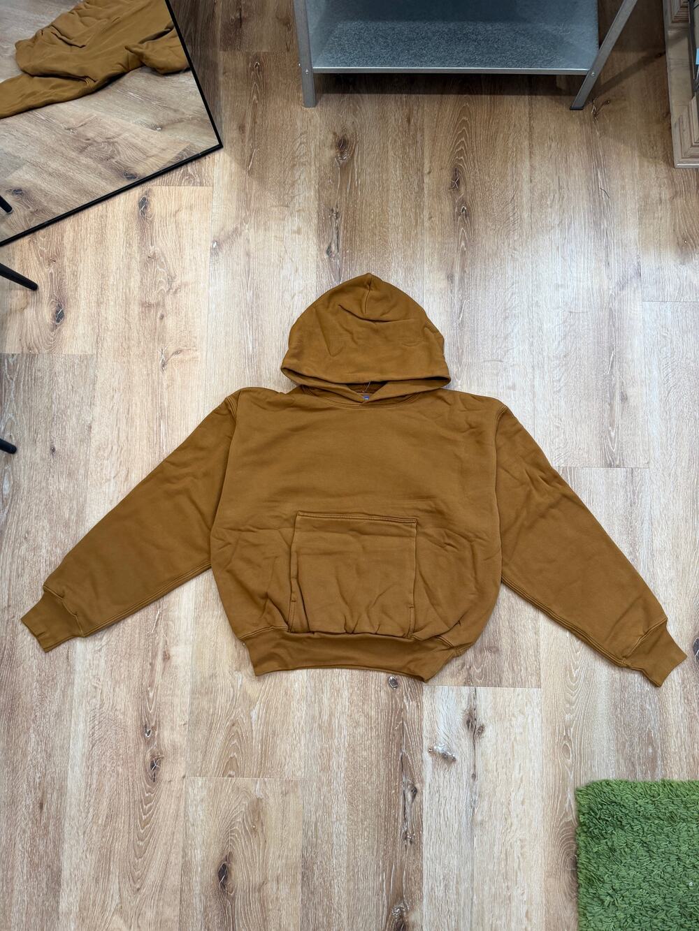 Yeezy Gap Pullover Hoodie Brown Boxy Kanye West Size XS